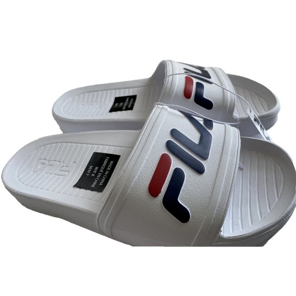 Fila Slides Unisexs Size 8 Women Or Size 7 Men White - Picture 4 of 7
